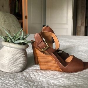 Nine West Brown Wedges